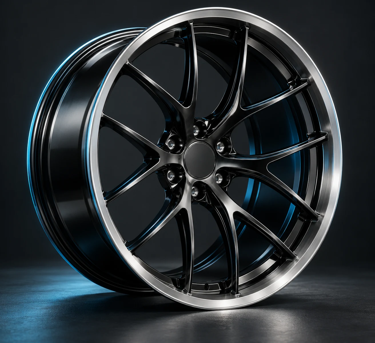 GT-style concave custom forged aluminum wheel for Porsche 911 builds